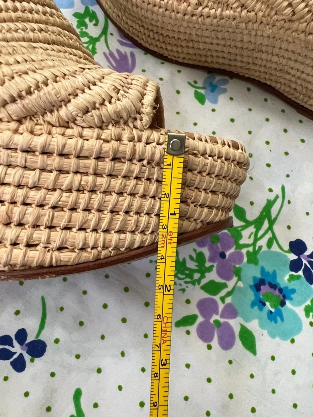 Carrie Forbes Karim Raffia Woven Espadrille Wedges - 38/7 (?) - Picture 12 of 13
